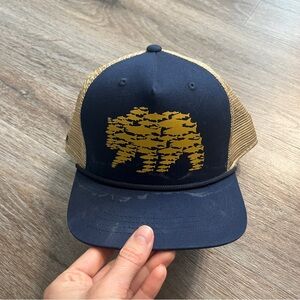Navy and Gold Bear Trucker Hat